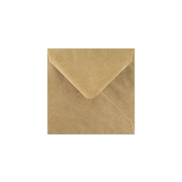 Kraft V-Flap Gummed Envelopes 100 Gsm Fleck 116 x 116 mm