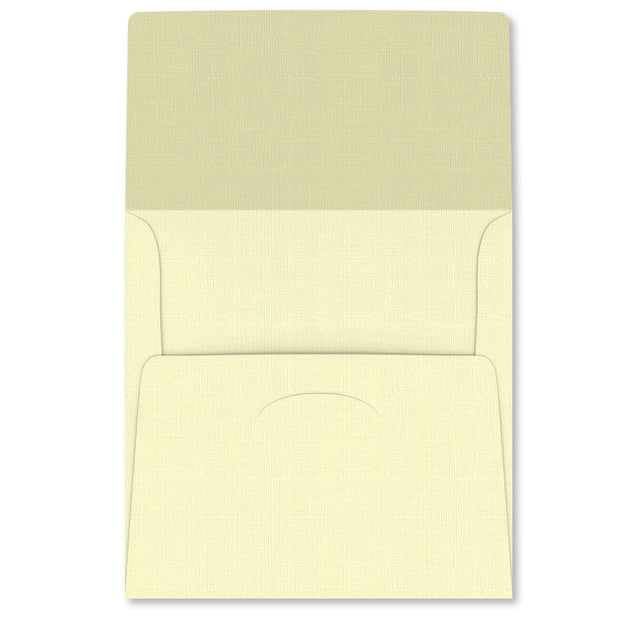 Tuck Flap Envelopes Pale Yellow 175 x 175 mm