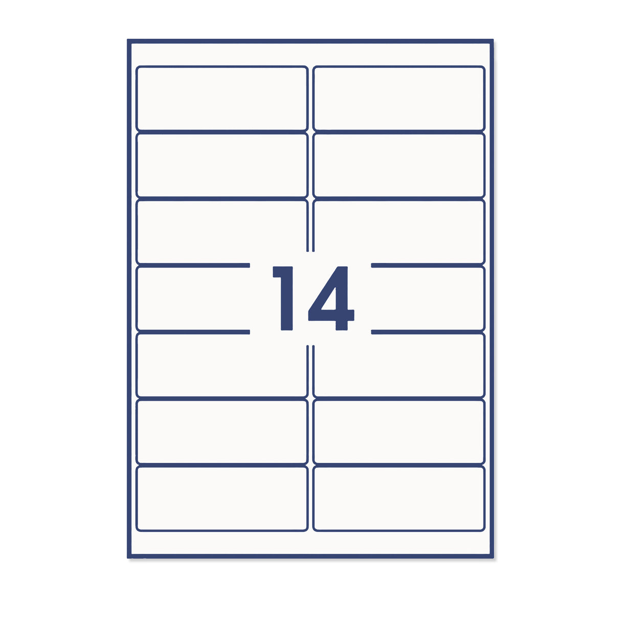 Rechthoekige zelfklevende etiketten