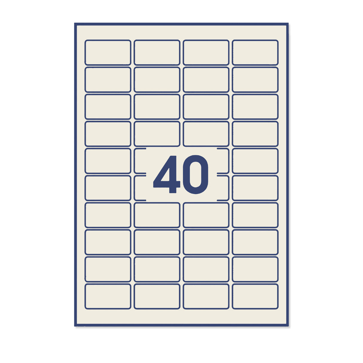 Rechthoekige zelfklevende etiketten