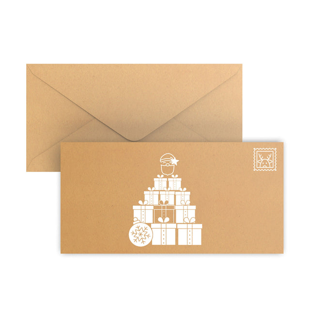 Christmas Santa Clause Envelopes Fleck 110 x 220 mm (DL)