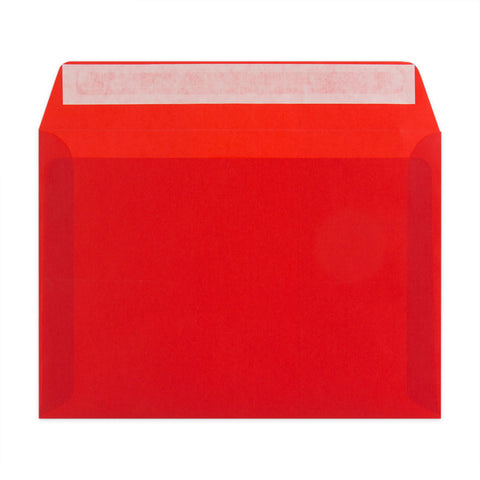 Translucent Envelopes Red 162 x 229 mm (C5)