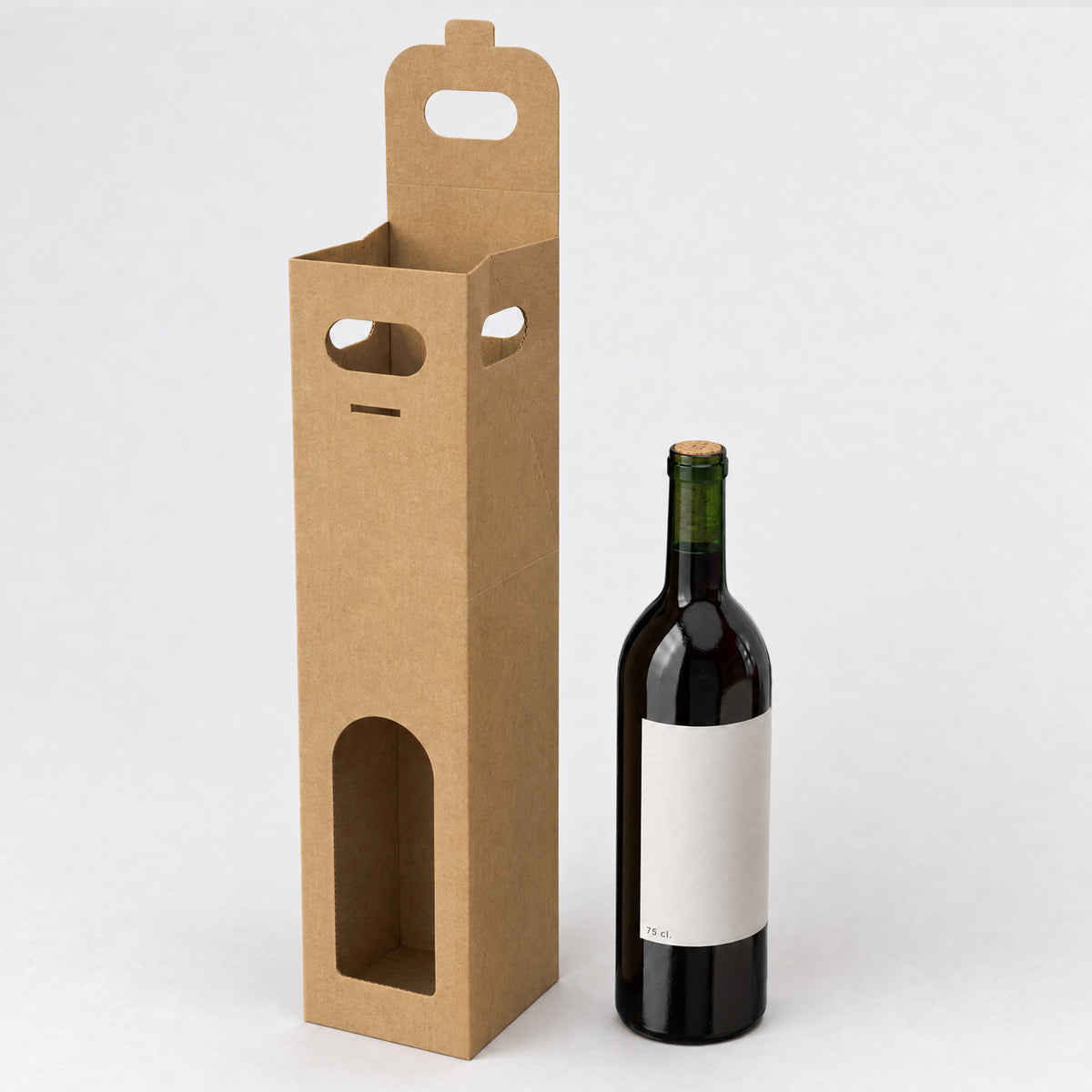 Kartonnen flesverpakking (75 cl.)