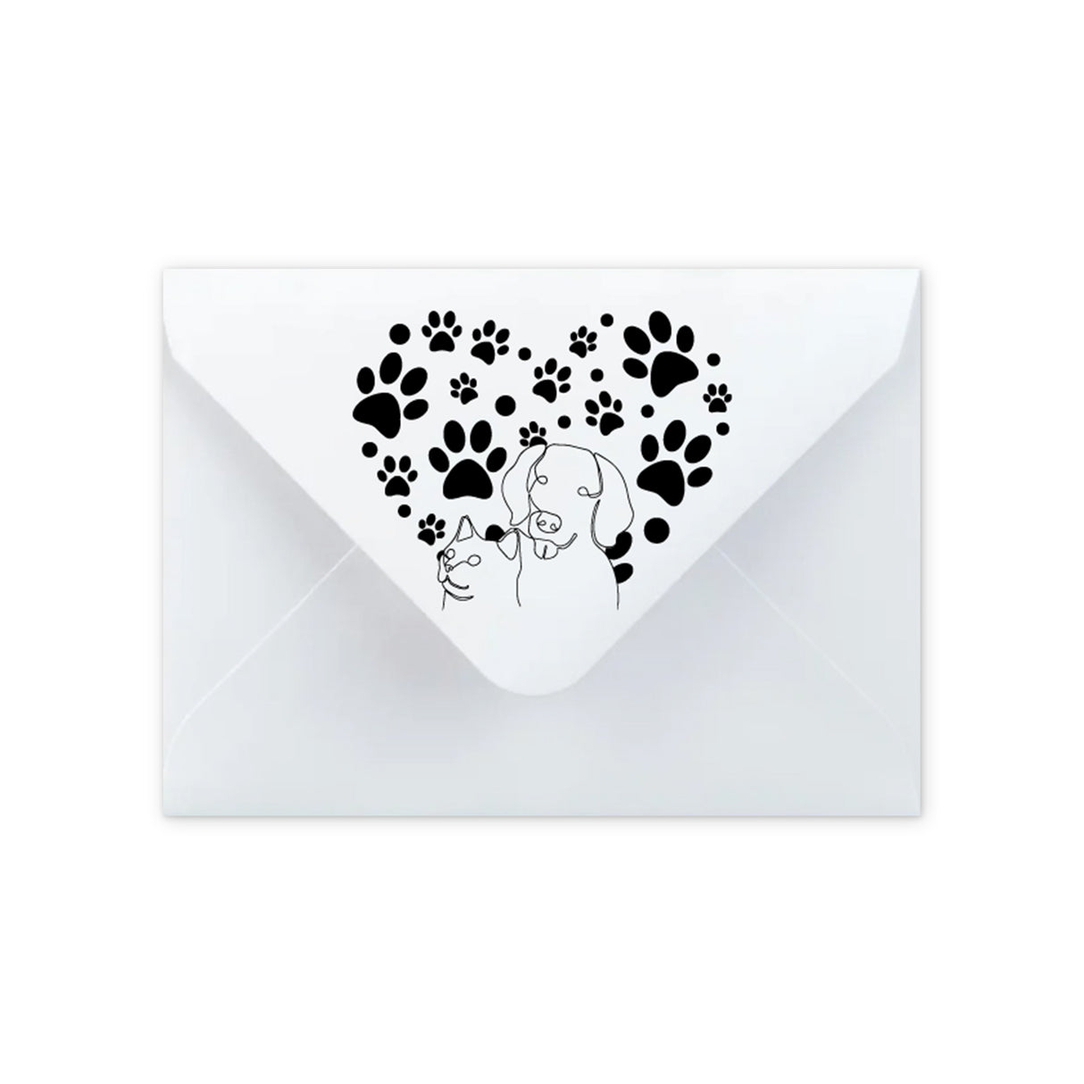 Envelop Pootafdruk motief