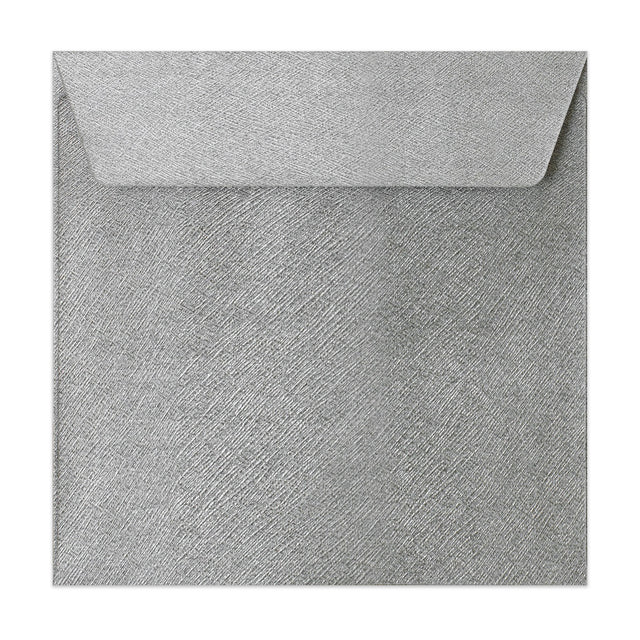 Textured Envelopes Silver 130 x 130 mm