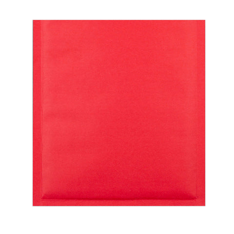 Coloured Kraft Paper Bubble Bag Mailers Red 165 x 165 mm