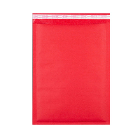 Coloured Kraft Paper Bubble Bag Mailers Red 450 x 320 mm (C3)