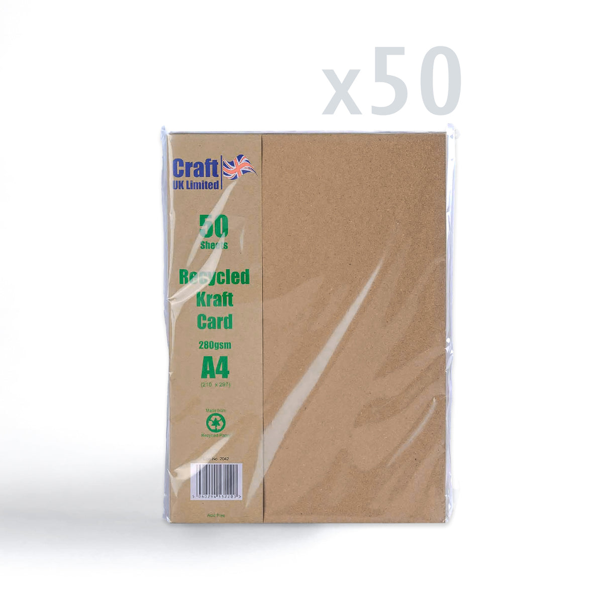 Pakket kraft kaarten 280 g/m²