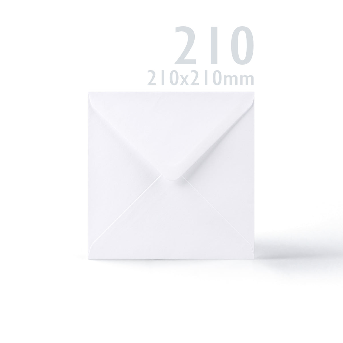 Witte gladde kaarten 300 g/m² en enveloppen 100g/m² – verpakking