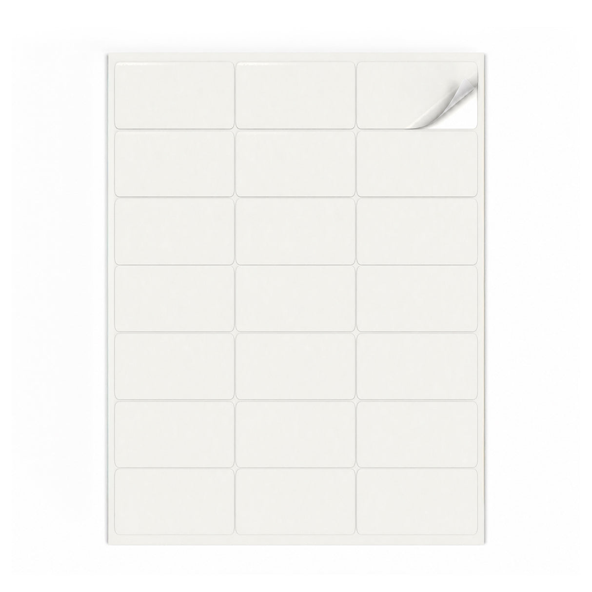 Witte etiketten pakketten S - 100 vel