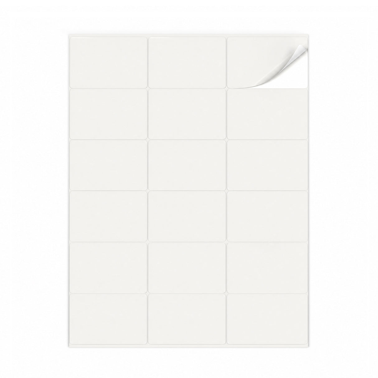 Witte etiketten pakketten M - 100 vel
