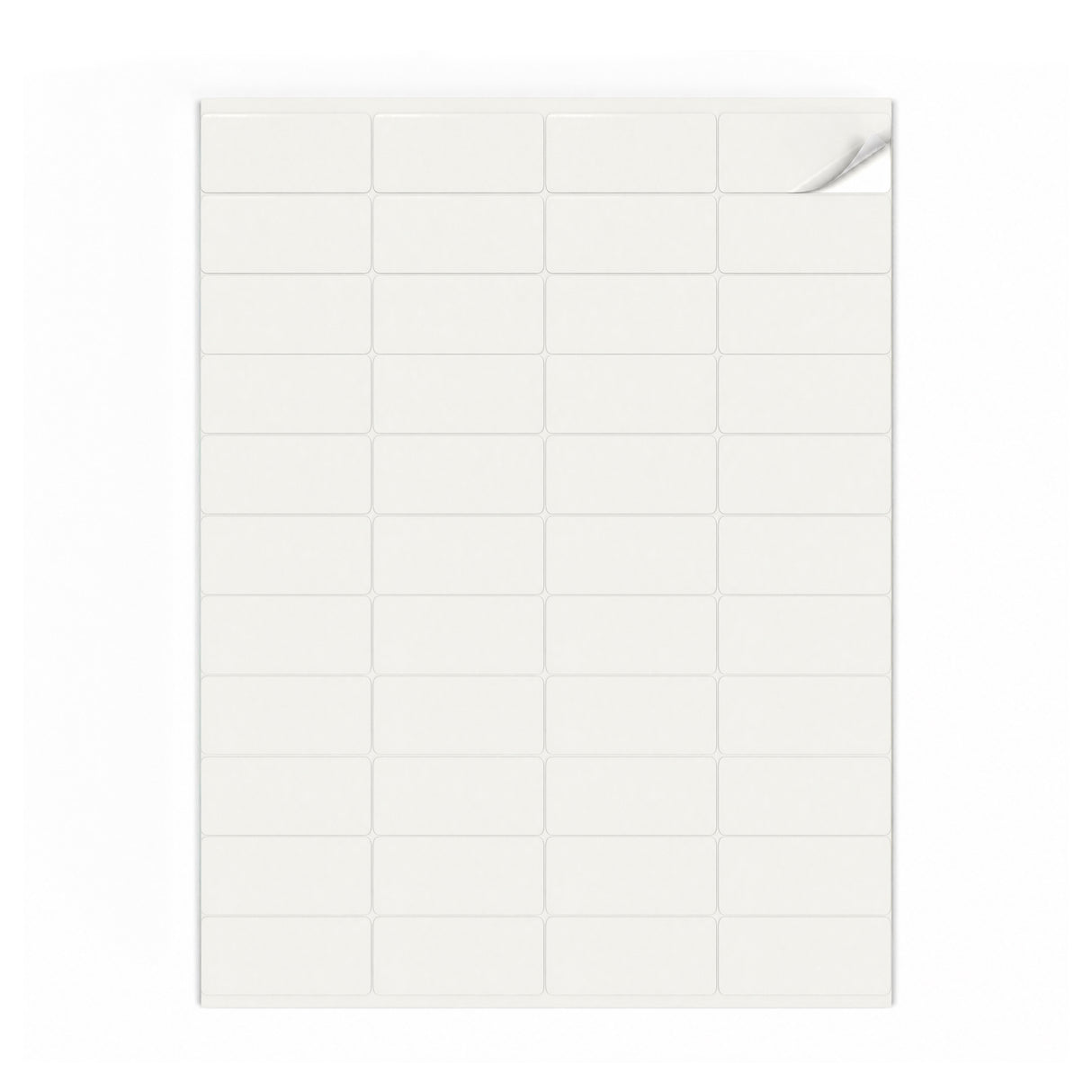 Witte etiketten pakketten XS - 100 vel