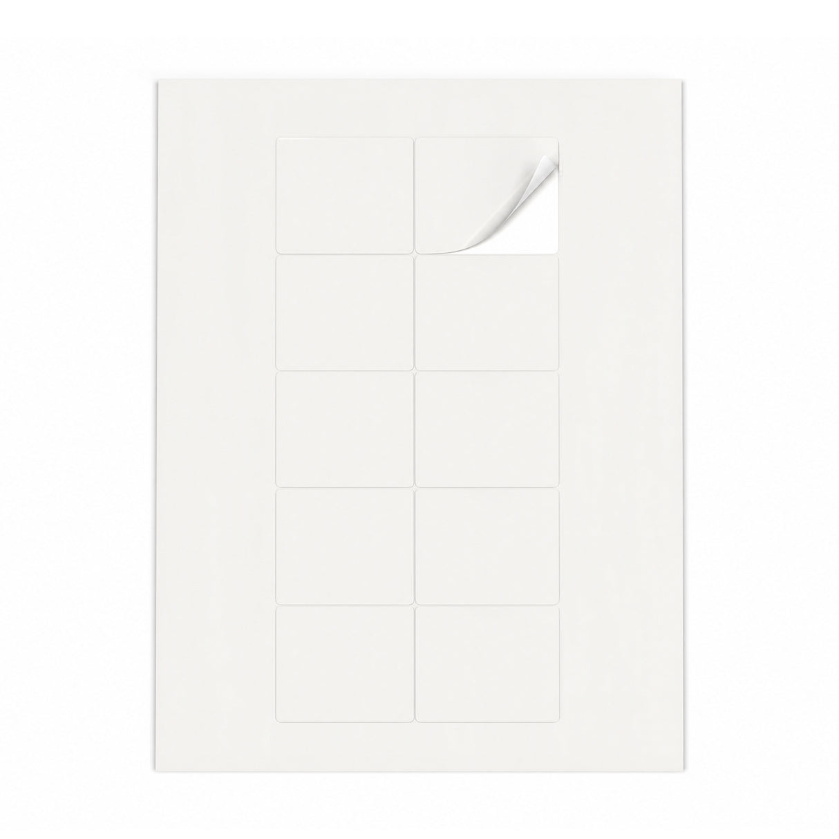 Witte etiketten pakketten M - 100 vel