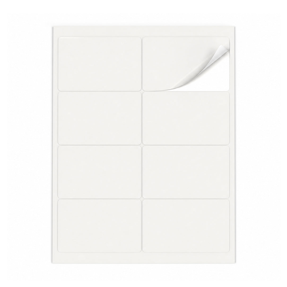 Witte etiketten pakketten ML - 100 vel