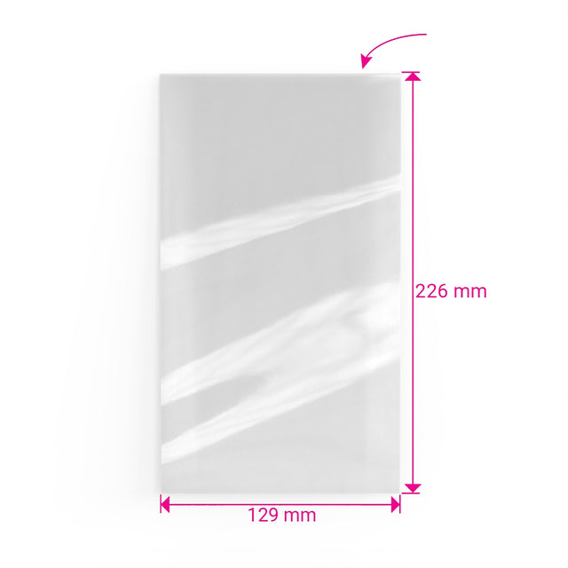 Cello Bags (Open Top) Clear 226 x 129 mm