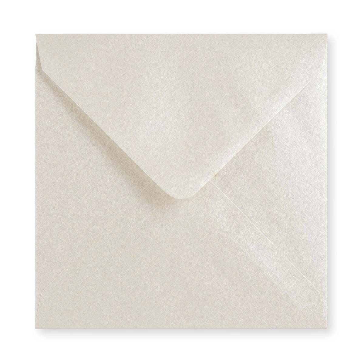 140x140mm Grijswitte glanzende envelop