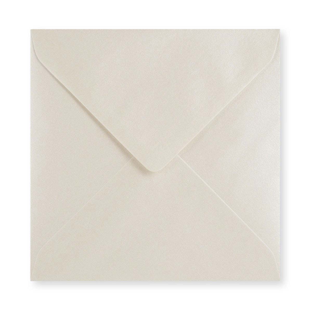 155x155 mm Grijswitte glanzende envelop