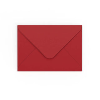 125x175 mm Donkerrood Envelop