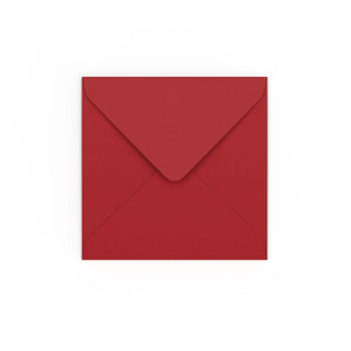 130x130 mm Donkerrood Envelop