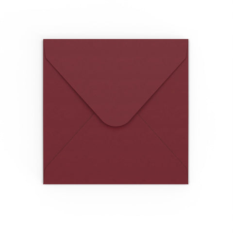Burgundy envelopes Burgundy 155 x 155 mm Gummed