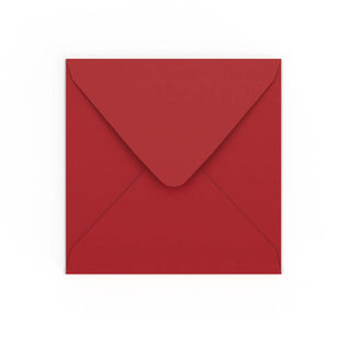 155x155 mm Donkerrood Envelop