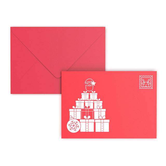 Christmas Santa Clause Envelopes Dark Red 162 x 229 mm (C5)