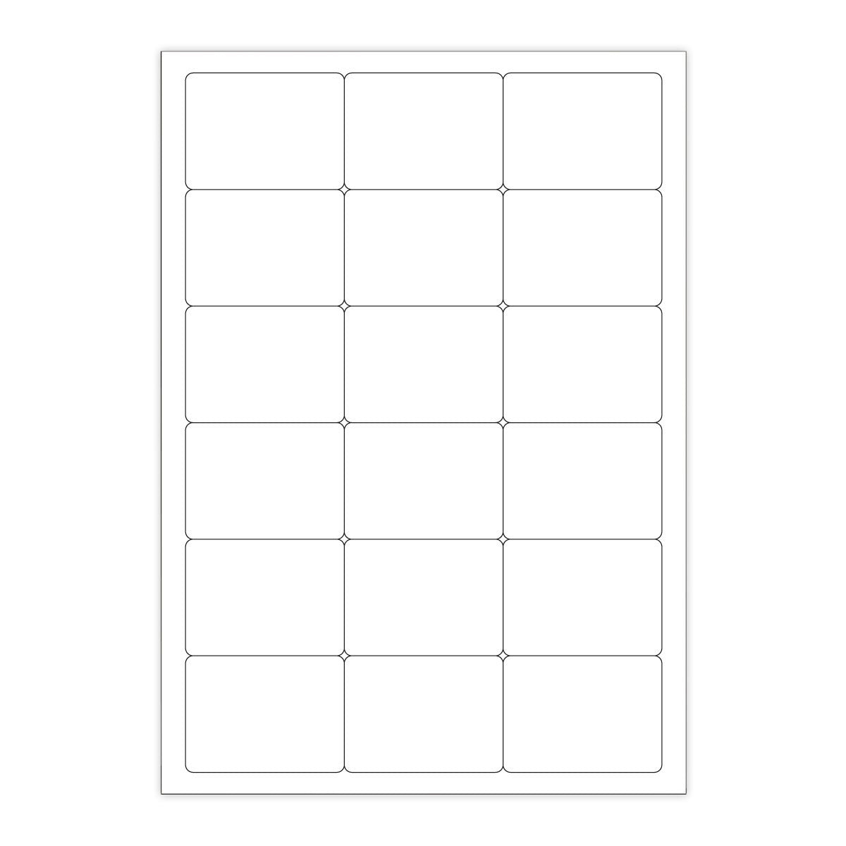 Witte klevende labels