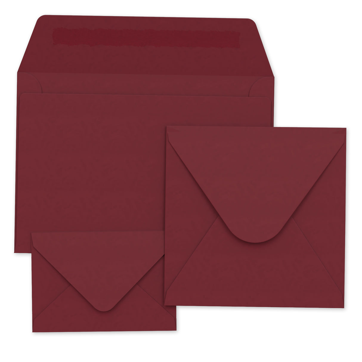 Bordeauxrode Enveloppen