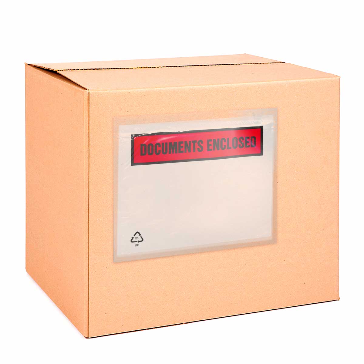 Papieren transparant documentenhoesje - geprint