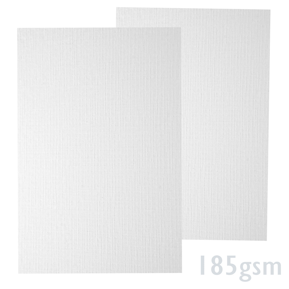 Wit geribd papier 185g/m²