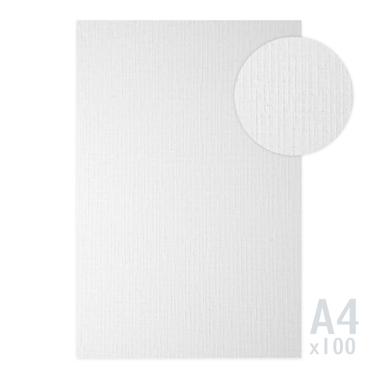Wit geribd papier 185g/m²