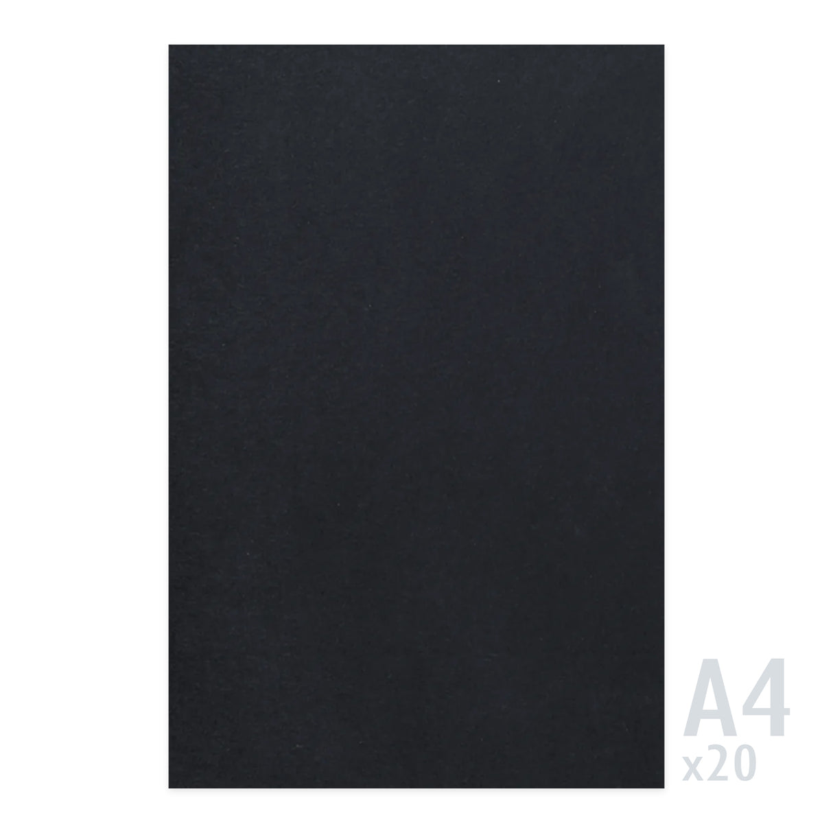 Zwart papier 225g/m² - 20 A4 vel