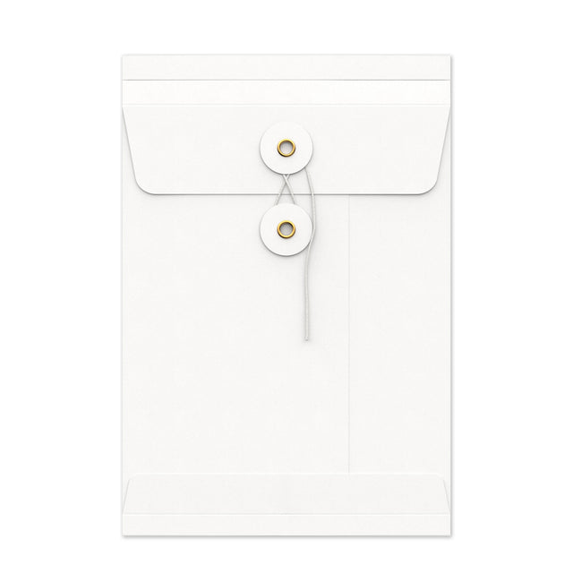String & Washer Gusset Envelopes White 229 x 162 mm (C5)