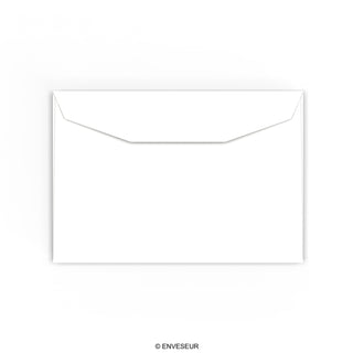 114x162 mm (C6) Witte Envelop