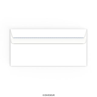 110x220 mm (DL) Witte Envelop