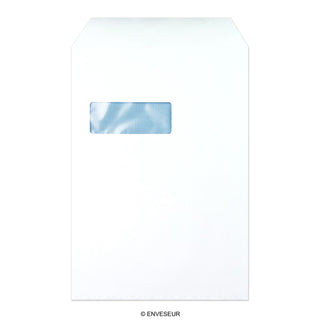 324x229 mm (C4) Witte envelop met venster
