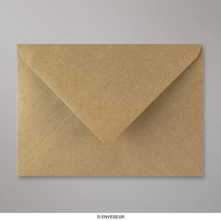 125x175 mm Bruin Geribbelde Envelop