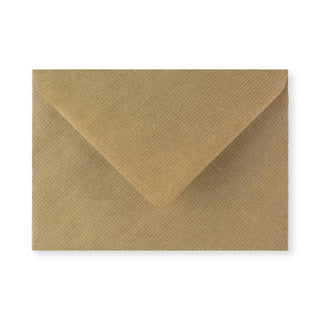 133x184 mm Bruin Geribbelde Envelop