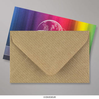 62x94 mm Bruin Geribbelde Envelop