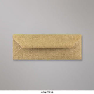 80x215 mm Bruin Geribbelde Envelop