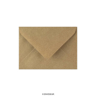82x113 mm (C7) Bruin Geribbelde Envelop