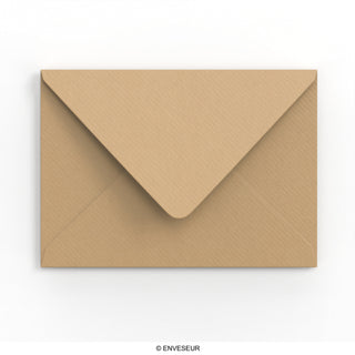 162x229 mm (C5) Bruin Geribbelde Envelop