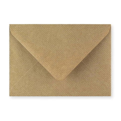 114x162 mm (C6) Bruin Geribbelde Envelop
