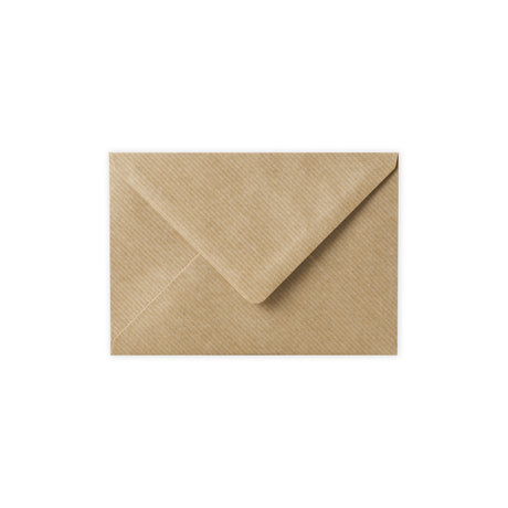 114x162 mm (C6) Bruin Geribbelde Envelop