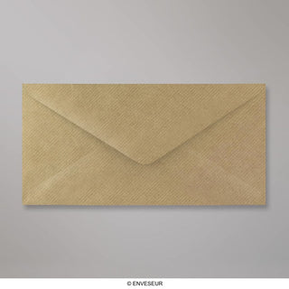 110x220 mm (DL) Bruin Geribbelde Envelop