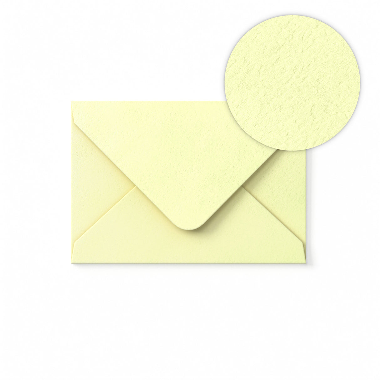 Ivoorkleurig Kuvert met Hamerslagmotief 65x94 mm