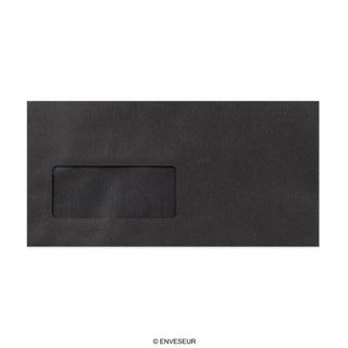 110x220 mm (DL) Zwarte Envelop