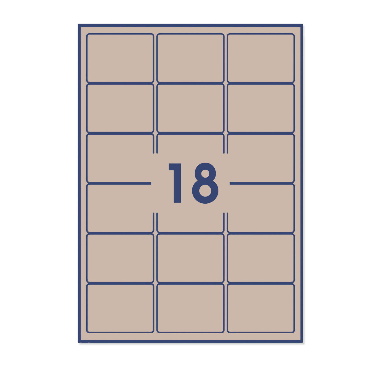 Rechthoekige zelfklevende etiketten