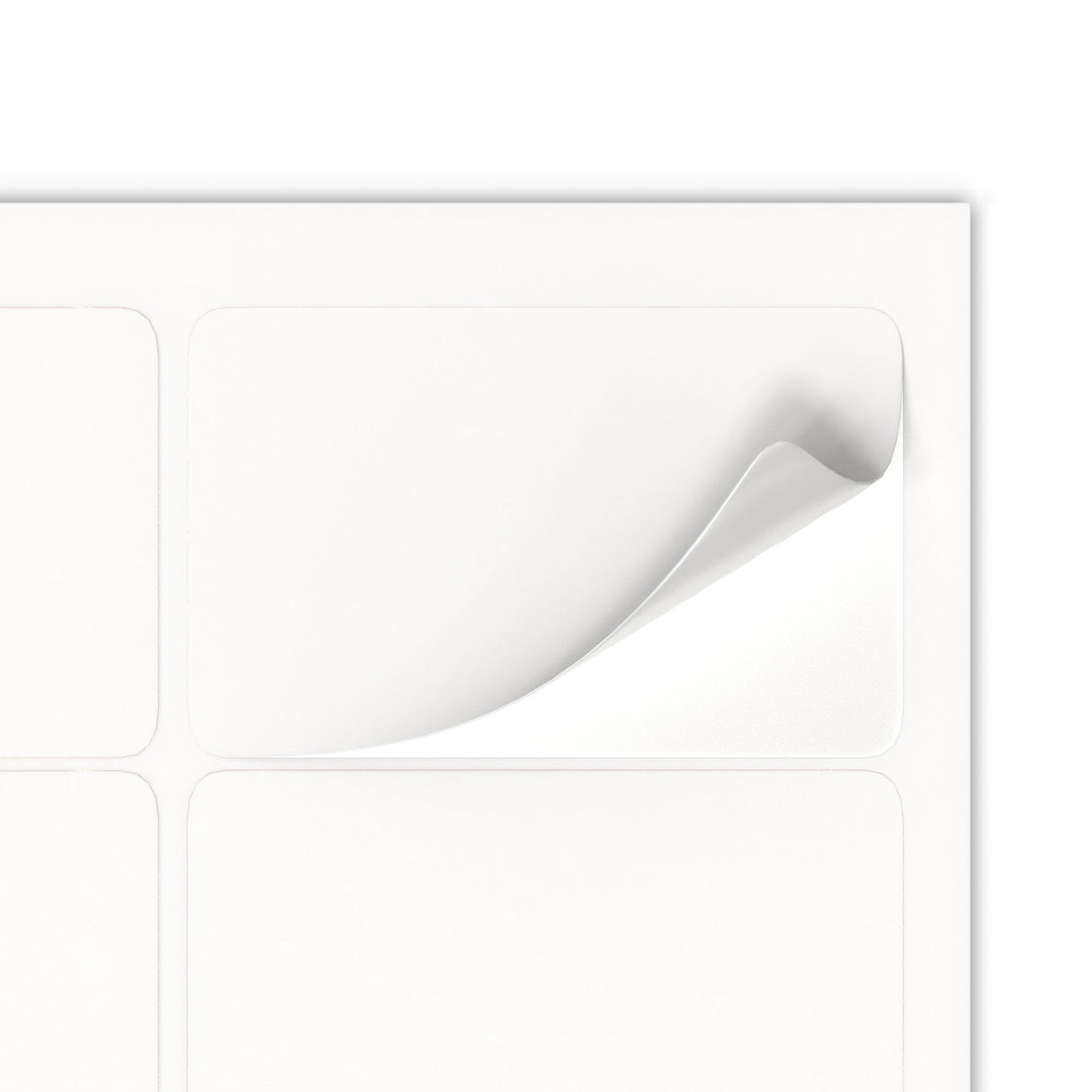 Rechthoekige zelfklevende etiketten