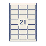 Rechthoekige zelfklevende etiketten